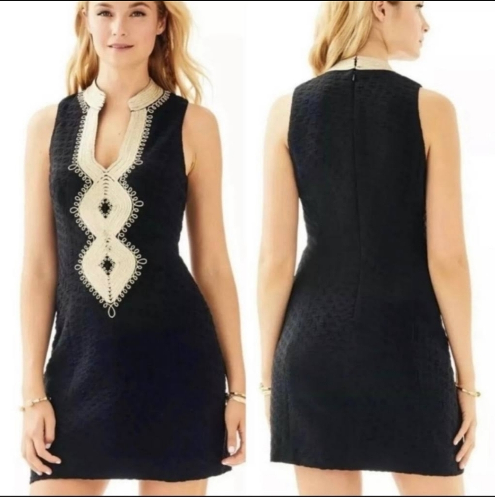 Lilly Pulitzer Black and Cream Dress